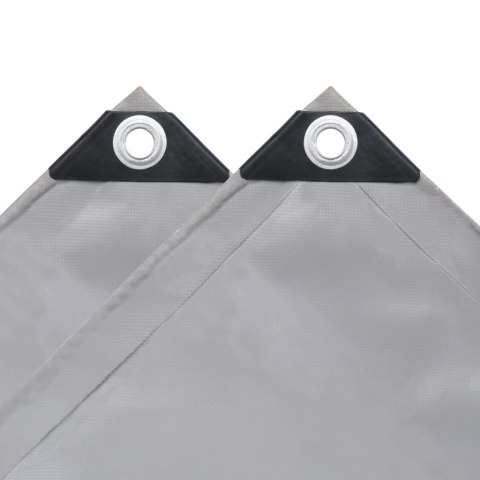 PLANDEKA PŁACHTA 650 G/M² 4X4M SZARA