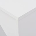 STOLIK BAROWY Z RUCHOMYM REGAŁEM BIAŁY 138X39X110CM