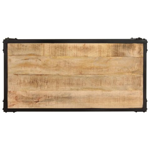STOLIK KAWOWY 90X45X35CM SUROWE DREWNO MANGO