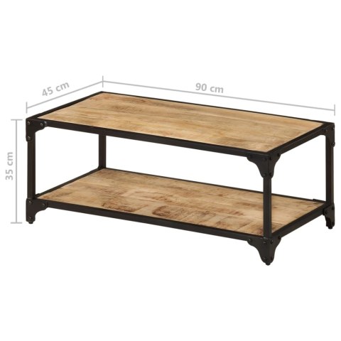 STOLIK KAWOWY 90X45X35CM SUROWE DREWNO MANGO