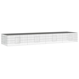 KLATKA DLA KRÓLIKA 4 PANELE 433X109X54CM ŻELAZO