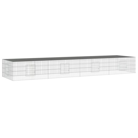 KLATKA DLA KRÓLIKA 4 PANELE 433X109X54CM ŻELAZO