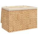 KOSZ NA PRANIE Z 3 PRZEGRODAMI 75X42,5X52CM HIACYNT WODNY