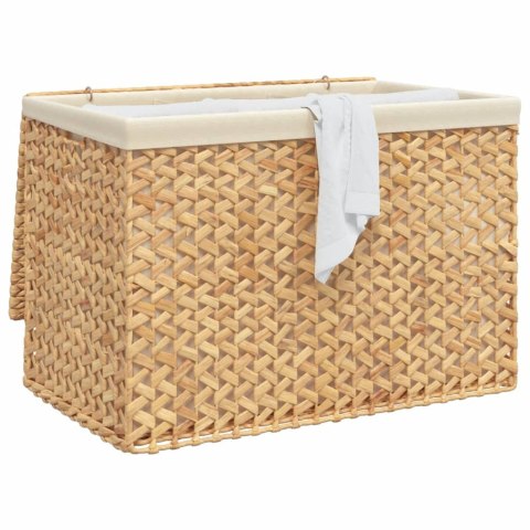 KOSZ NA PRANIE Z 3 PRZEGRODAMI 75X42,5X52CM HIACYNT WODNY