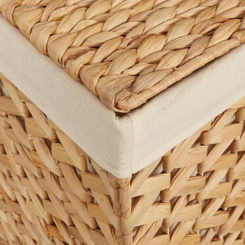 KOSZ NA PRANIE Z 3 PRZEGRODAMI 75X42,5X52CM HIACYNT WODNY