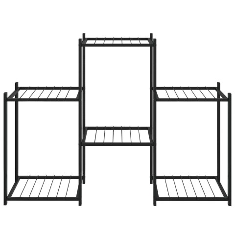 KWIETNIK 83X25X60CM CZARNY ŻELAZNY
