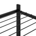 KWIETNIK 83X25X60CM CZARNY ŻELAZNY