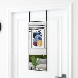LUSTRO NA DRZWI CZARNE 30X80CM SZKŁO I ALUMINIUM
