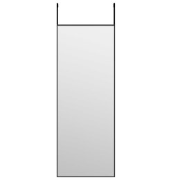 LUSTRO NA DRZWI CZARNE 30X80CM SZKŁO I ALUMINIUM