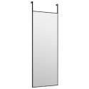 LUSTRO NA DRZWI CZARNE 30X80CM SZKŁO I ALUMINIUM