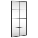 LUSTRO ŚCIENNE CZARNE 40X80CM PROSTOKĄTNE ŻELAZO