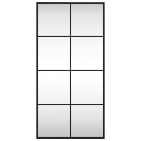 LUSTRO ŚCIENNE CZARNE 40X80CM PROSTOKĄTNE ŻELAZO