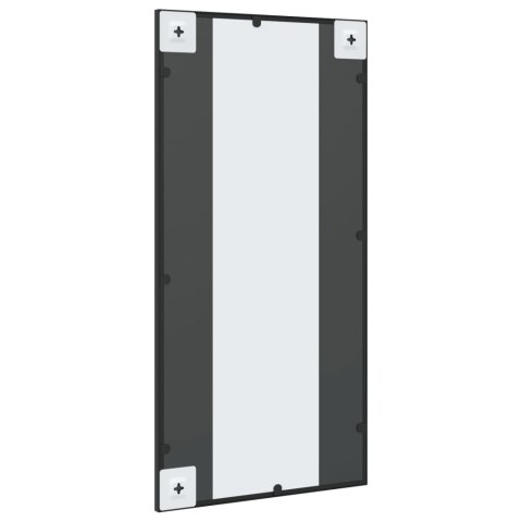 LUSTRO ŚCIENNE CZARNE 40X80CM PROSTOKĄTNE ŻELAZO