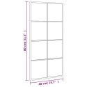 LUSTRO ŚCIENNE CZARNE 40X80CM PROSTOKĄTNE ŻELAZO