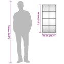 LUSTRO ŚCIENNE CZARNE 40X80CM PROSTOKĄTNE ŻELAZO
