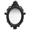 LUSTRO ŚCIENNE W OZDOBNEJ RAMIE 56X76CM CZARNE