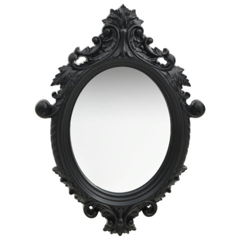 LUSTRO ŚCIENNE W OZDOBNEJ RAMIE 56X76CM CZARNE