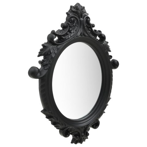 LUSTRO ŚCIENNE W OZDOBNEJ RAMIE 56X76CM CZARNE