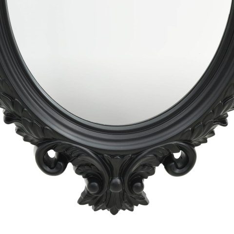 LUSTRO ŚCIENNE W OZDOBNEJ RAMIE 56X76CM CZARNE