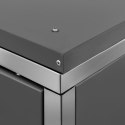 OSŁONA NA 2 KOSZE NA ŚMIECI 138X77,5X115CM STAL NIERDZEWNA