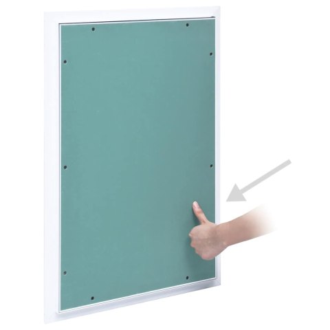 PANEL REWIZYJNY Z ALUMINIOWĄ RAMĄ I PŁYTĄ Z GIPSU 300X600 MM