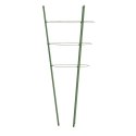 PODPÓRKI DLA ROŚLIN Z 3 OBRĘCZAMI 5 SZT ZIELONE 45CM STAL