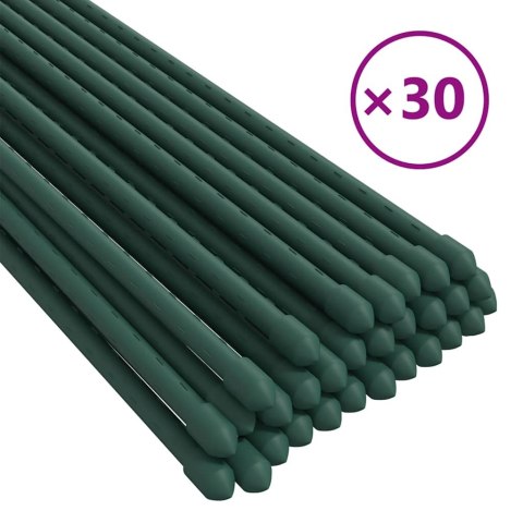 PODPÓRKI DO ROŚLIN 30 SZT. ZIELONE 150CM STALOWE