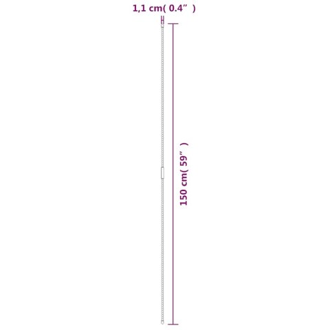 PODPÓRKI DO ROŚLIN 30 SZT. ZIELONE 150CM STALOWE