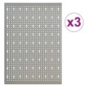 ŚCIENNE PŁYTY PERFOROWANE 3 SZT. 40X58CM STAL