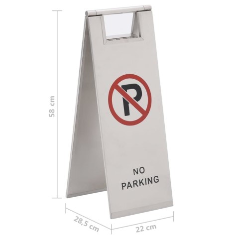 SKŁADANE OZNAKOWANIE PARKINGOWE STAL NIERDZEWNA