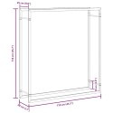 STOJAK NA DREWNO MATOWY CZARNY 110X28X116CM STALOWY