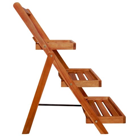 STOJAK NA ROŚLINY 3-POZIOMY 50X63X80CM LITE DREWNO AKACJOWE