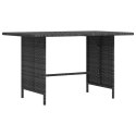 STÓŁ OGRODOWY JADALNIANY SZARY 110X70X65CM RATTAN PE