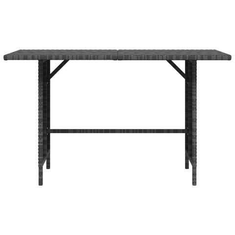 STÓŁ OGRODOWY JADALNIANY SZARY 110X70X65CM RATTAN PE