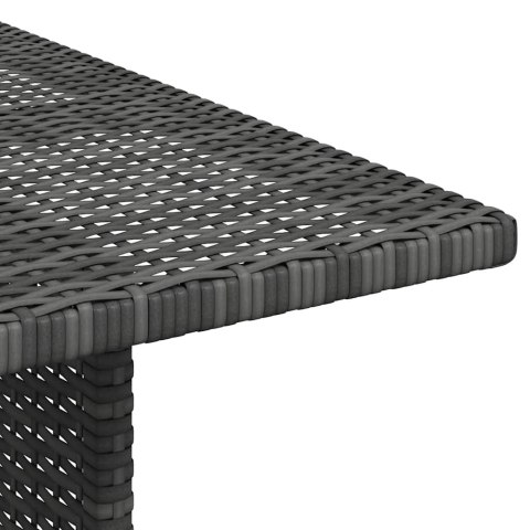 STÓŁ OGRODOWY JADALNIANY SZARY 110X70X65CM RATTAN PE