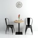 STOLIK BISTRO Z MDF STALOWA PODSTAWA 60X75CM KOLOR DĘBU