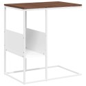 STOLIK BOCZNY BIAŁY 55X36X59,5CM MATERIAŁ DREWNOPOCHODNY