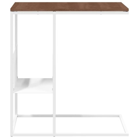 STOLIK BOCZNY BIAŁY 55X36X59,5CM MATERIAŁ DREWNOPOCHODNY