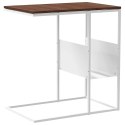 STOLIK BOCZNY BIAŁY 55X36X59,5CM MATERIAŁ DREWNOPOCHODNY