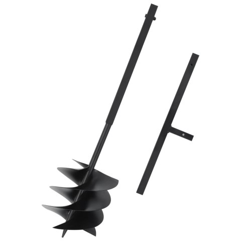 ŚWIDER DO ZIEMI Z UCHWYTEM 250 MM STALOWY CZARNY