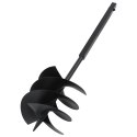 ŚWIDER DO ZIEMI Z UCHWYTEM 250 MM STALOWY CZARNY