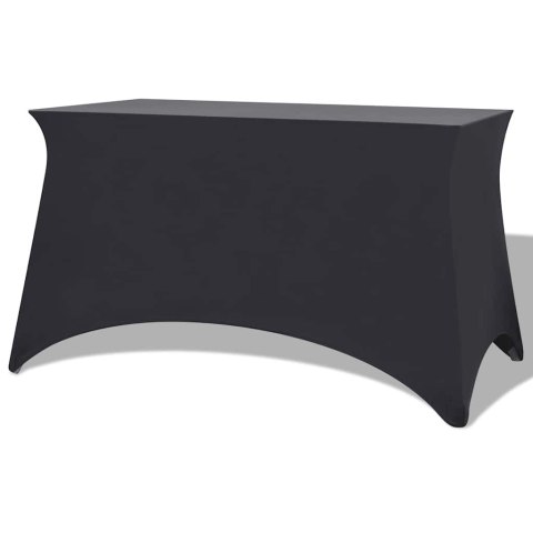 ELASTYCZNY POKROWIEC NA STÓŁ 183X76X74CM 2 SZT. ANTRACYTOWY (SZARY)