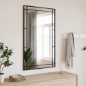 LUSTRO ŚCIENNE CZARNE 60X100CM PROSTOKĄTNE ŻELAZO