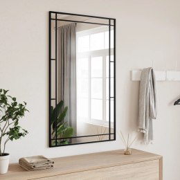 LUSTRO ŚCIENNE CZARNE 60X100CM PROSTOKĄTNE ŻELAZO
