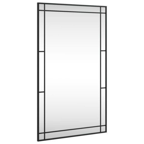 LUSTRO ŚCIENNE CZARNE 60X100CM PROSTOKĄTNE ŻELAZO