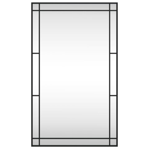 LUSTRO ŚCIENNE CZARNE 60X100CM PROSTOKĄTNE ŻELAZO