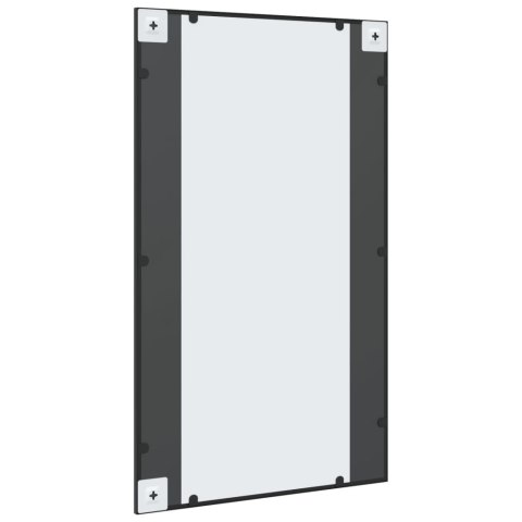 LUSTRO ŚCIENNE CZARNE 60X100CM PROSTOKĄTNE ŻELAZO
