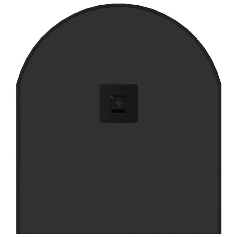 LUSTRO ŚCIENNE CZARNE 80X35CM OWALNE