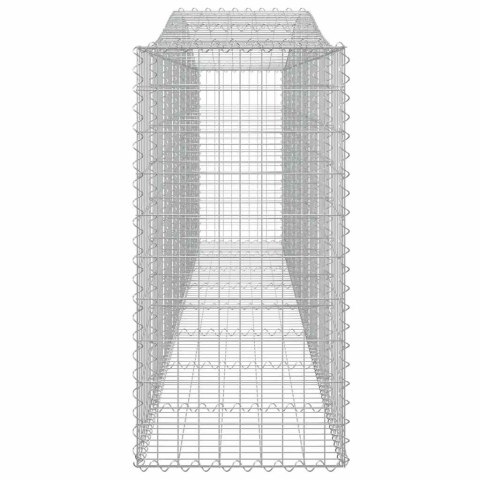 KOSZE GABIONOWE 9 SZT 400X50X100/120CM GALWANIZOWANE ŻELAZO