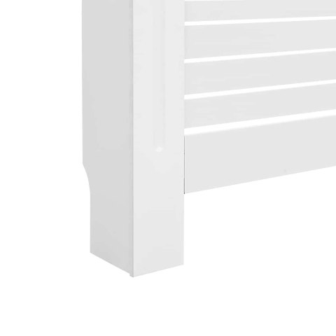 OSŁONY NA KALORYFER GRZEJNIK 2 SZT. BIAŁE 152X19X81,5CM MDF